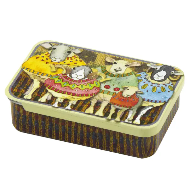 Hovedbilde Sheep in Sweaters II – Liten metallboks | Emma Ball