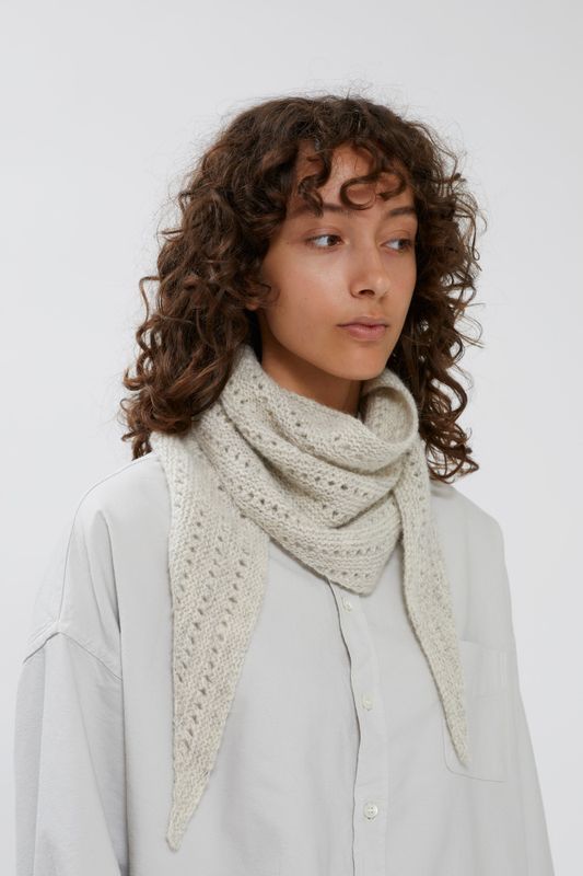 Heia struktursjal i Rauma Finull | Strikkepakke