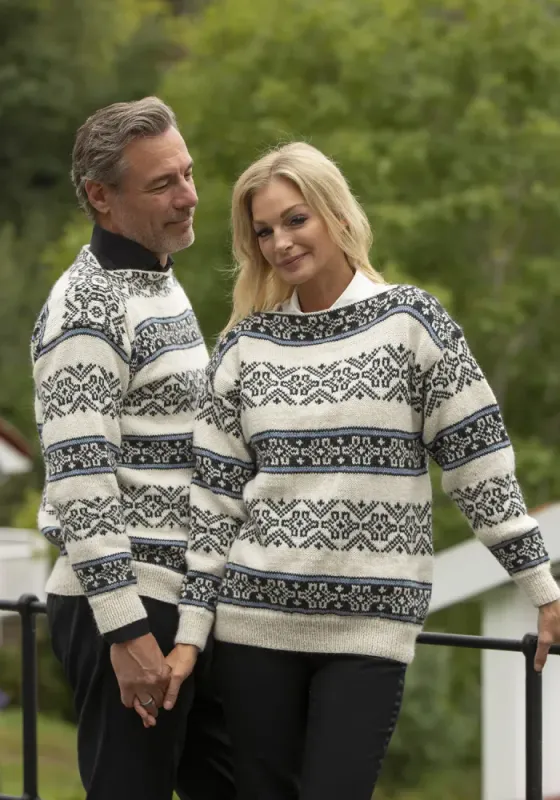 Severin-genser til herre i Viking Alpaca Storm | Strikkepakke