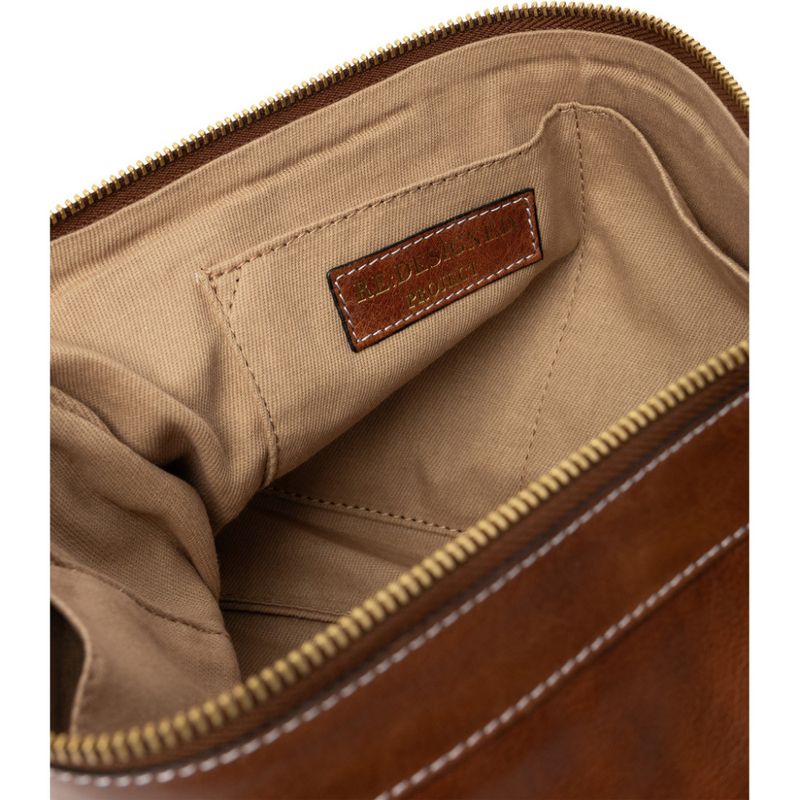 Project 13 - Walnut/Gold, eksklusiv prosjektveske i skinn