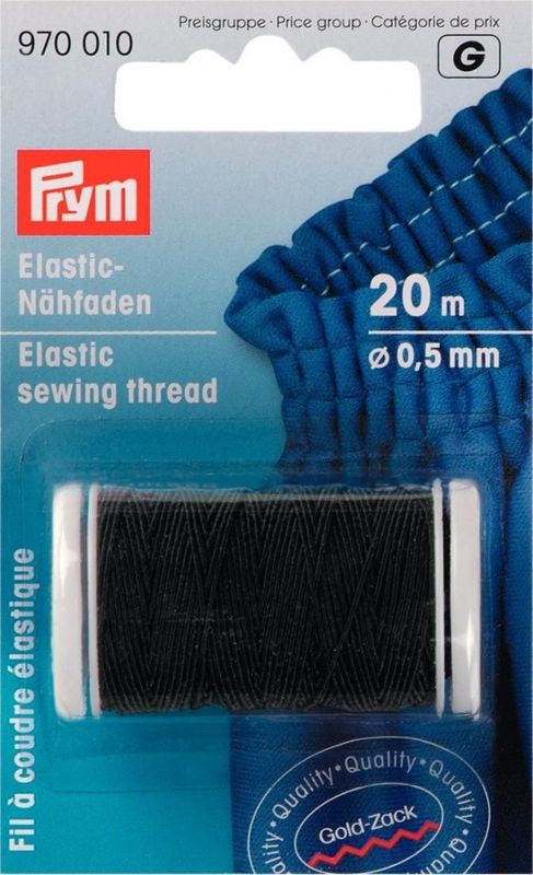 Prym elastisk sytråd - Sort