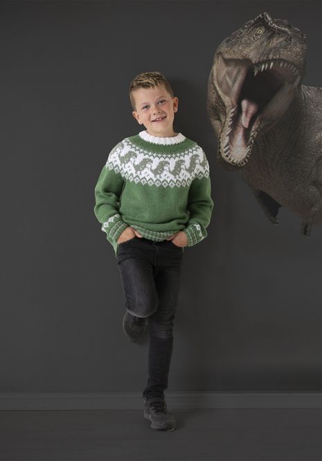 Hovedbilde Dino-genser i Viking Alpaca Storm | Strikkepakke