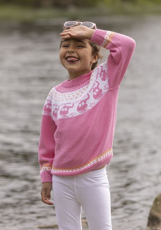 Helikopter-genser i Viking Bambino | Strikkepakke