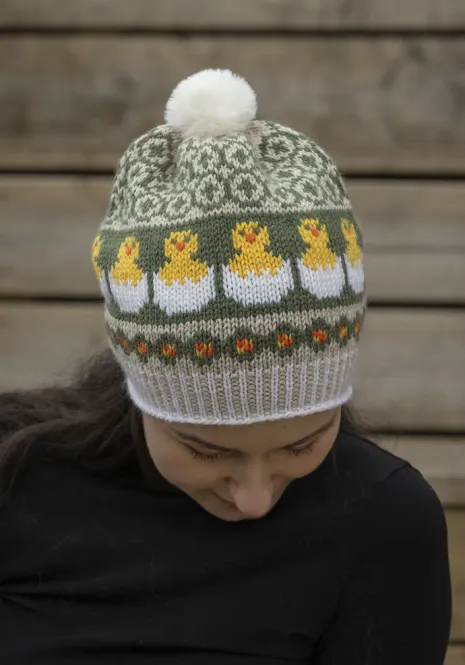 Hovedbilde Påskelykke-lue i Viking Sportsragg | Strikkepakke