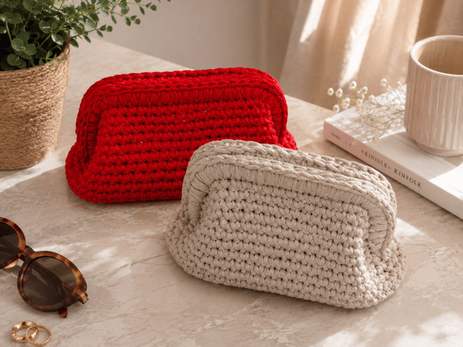 Hovedbilde Mollyclutch i Ribbon | Heklepakke