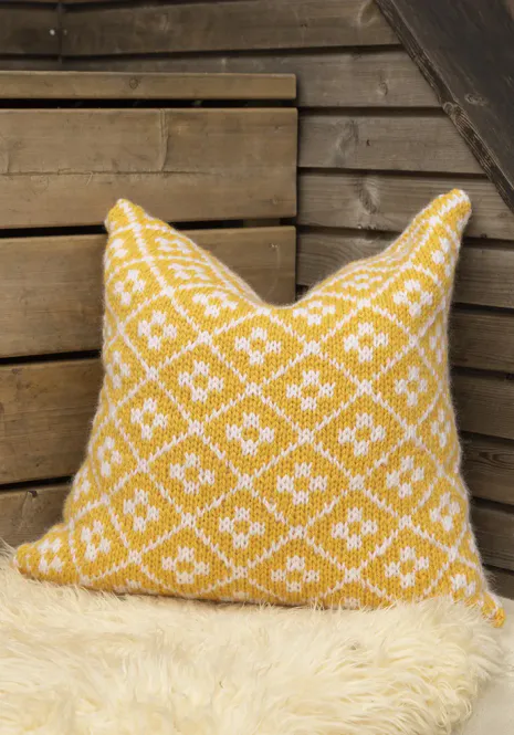 Hovedbilde Fjellrosepute i Viking Hobbygarn | Strikkepakke