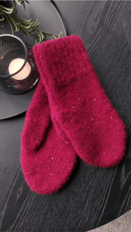 Isrosevotter i Rauma Finull og Pailettes | Strikkepakke