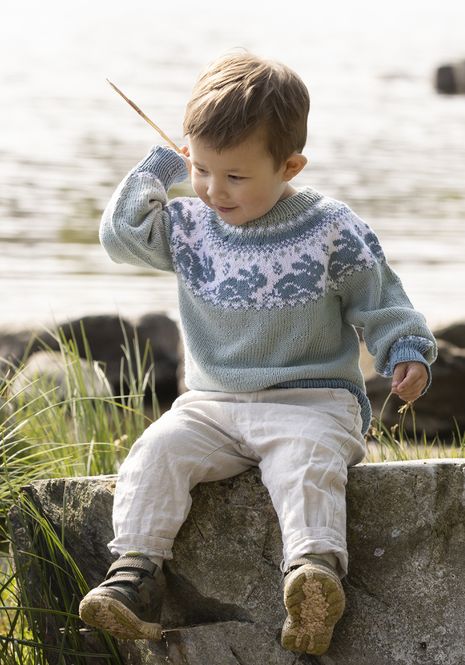 Hovedbilde Kanin-genser i Viking Bambino til barn | Strikkepakke