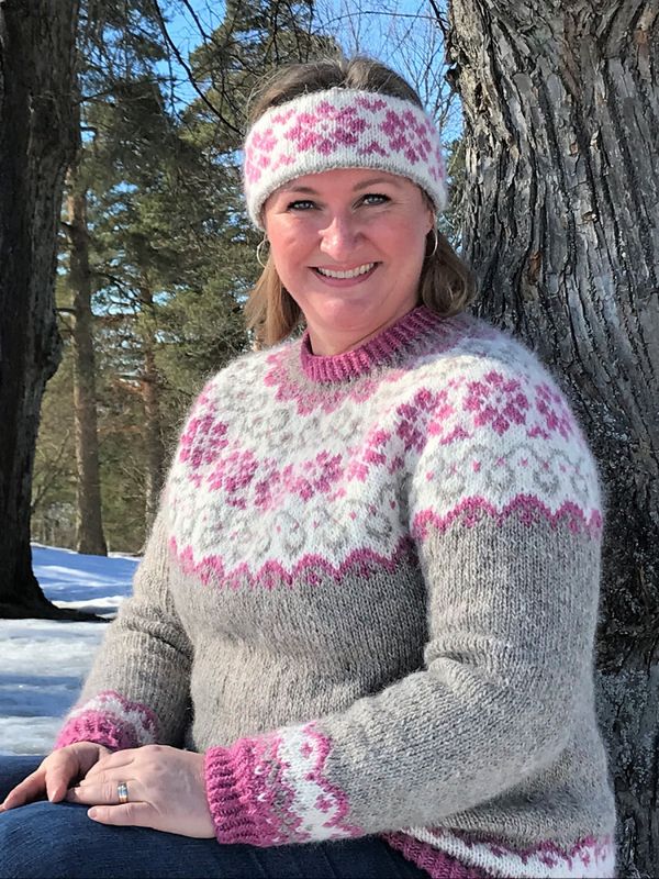 Solgløtt av Vanjastrikk -Oppskrift (selges kun med garn)