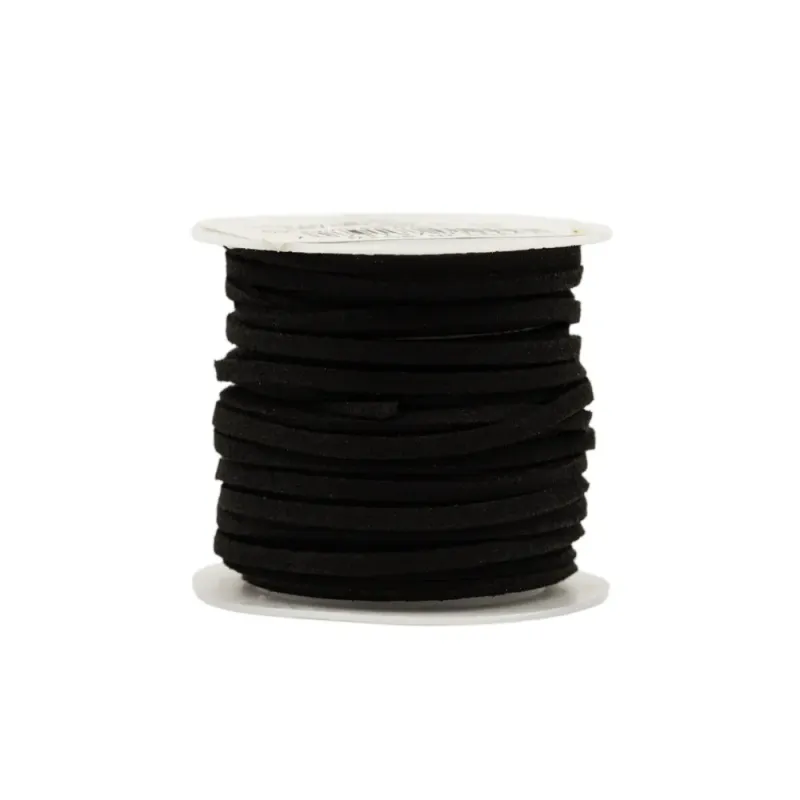 Snor i imitert semsket skinn 3 mm/ 5 m