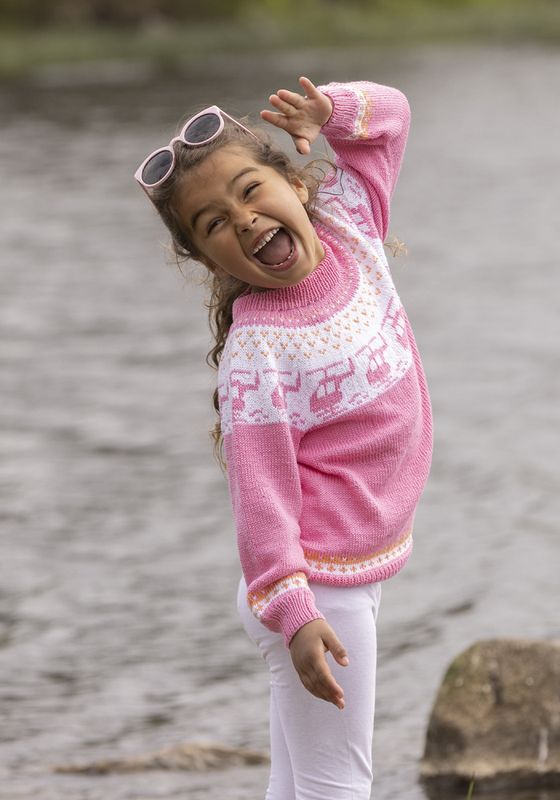 Helikopter-genser i Viking Bambino | Strikkepakke